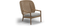 Gloster Kay high back lounge chair, verkrijgbaar in 3 verschillende soorten stofferingen en een hele range aan kleuren.