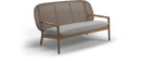 Gloster Kay low back sofa, verkrijgbaar in 3 verschillende soorten stofferingen en een hele range aan kleuren.
