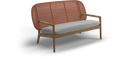 Gloster Kay low back sofa, verkrijgbaar in 3 verschillende soorten stofferingen en een hele range aan kleuren.